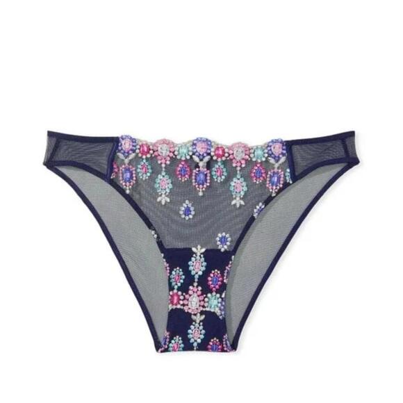 Victoria's Secret Bejeweled Embroidery panty and garter - Picture 5 of 5
